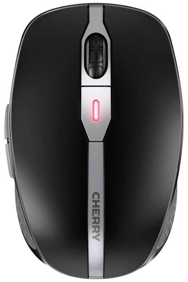 CHERRY MW 9100 ERGO Rechargeable Wireless RF / Bluetooth Mouse, Black - JW-9100-2
