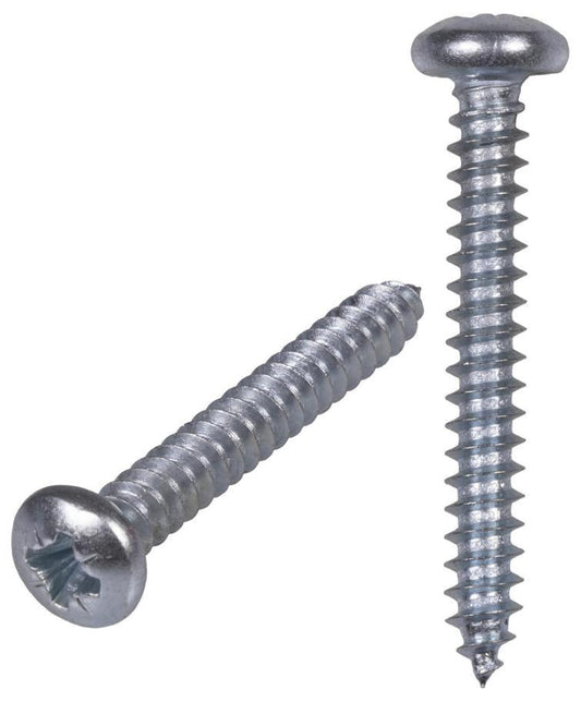4.8mm x 50mm Zinc Plated Pozidriv Pan Head Self Tapping Screws, 200 Pack - STPP210ZP