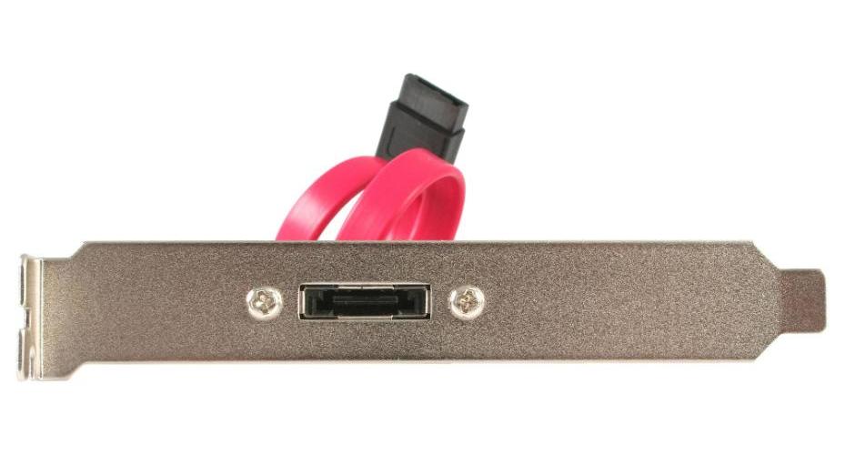 1 Port ROB SATA to eSATA PC Backplate Adaptor - ESATAPLATE1