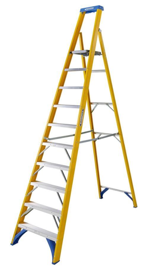 10 Tread Fibreglass Platform Step Ladder - 7171018