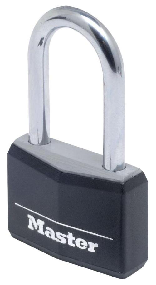 40mm Long Shackle Covered Aluminium Padlock - 9140EURDBLKLF