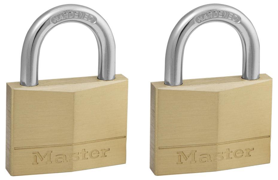 50mm Brass Padlocks, 2 Pack - 150EURT