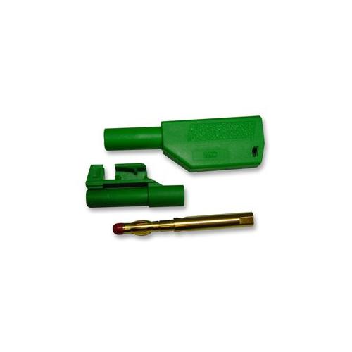 MC (MULTI CONTACT) - 20277-6 - 4MM SHROUDED STACKABLE PLUGS X 2 - GREEN