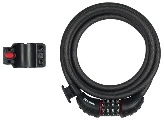 1.8mm x 10mm Braided Steel Cable Combination Bike Lock - 8120EURDPRO