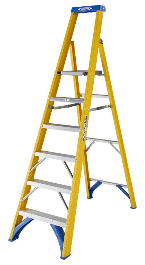 6 Tread Fibreglass Platform Step Ladder - 7170618