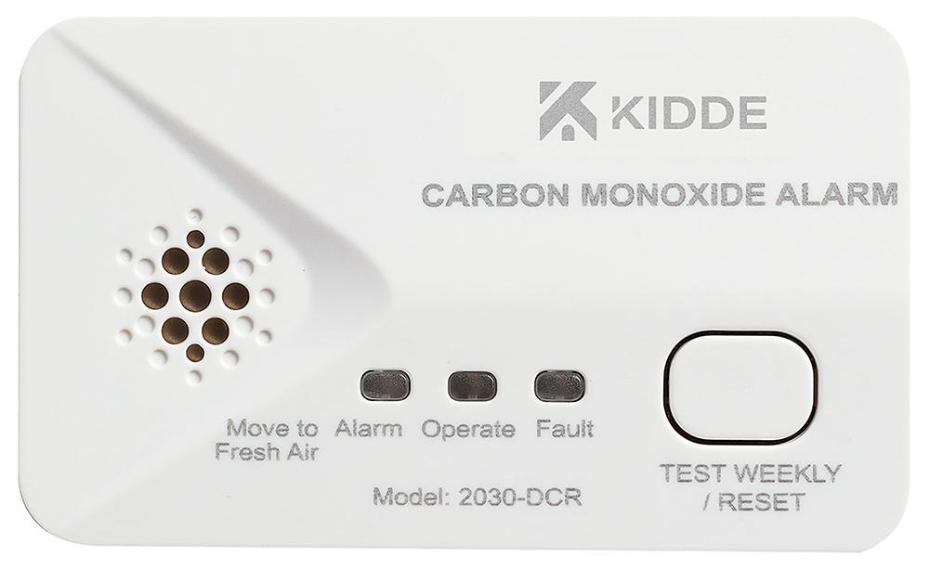 10-Year Carbon Monoxide Alarm, Battery Operated - 2030-DCR