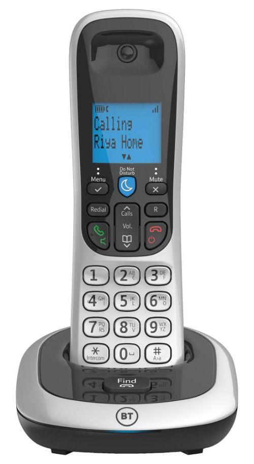 BT2200 Digital Cordless Phone with Nuisance Call Blocker, Black and Silver - 086901