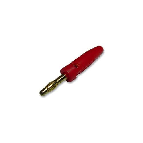 BP-30G/RT - BANANA PLUGS - RED / GOLD - 2 PACK