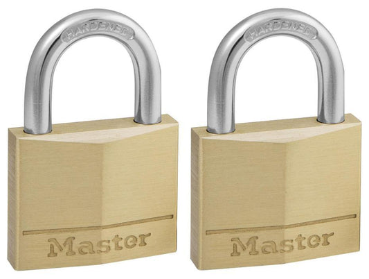 40mm Brass Padlocks, 2 Pack - 140EURT