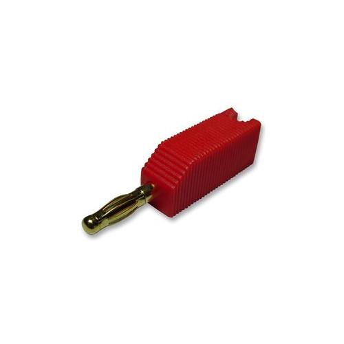 PRO SIGNAL - PSG01941 - 4MM PLUG, RED, STACKABLE , 2 PACK