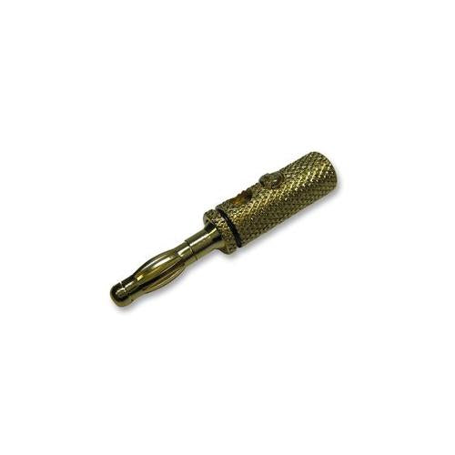 PRO SIGNAL - PSG02037 - 4MM PLUG, GOLD/BLACK