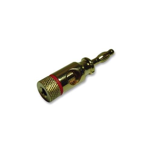 PRO SIGNAL - PSG02042 - 4MM PLUG, GOLD/RED