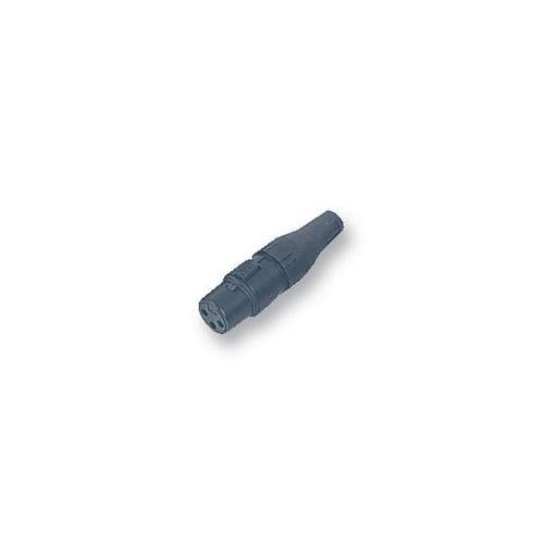DELTRON - 708-0300 - XLR SOCKET, 3P, BLACK