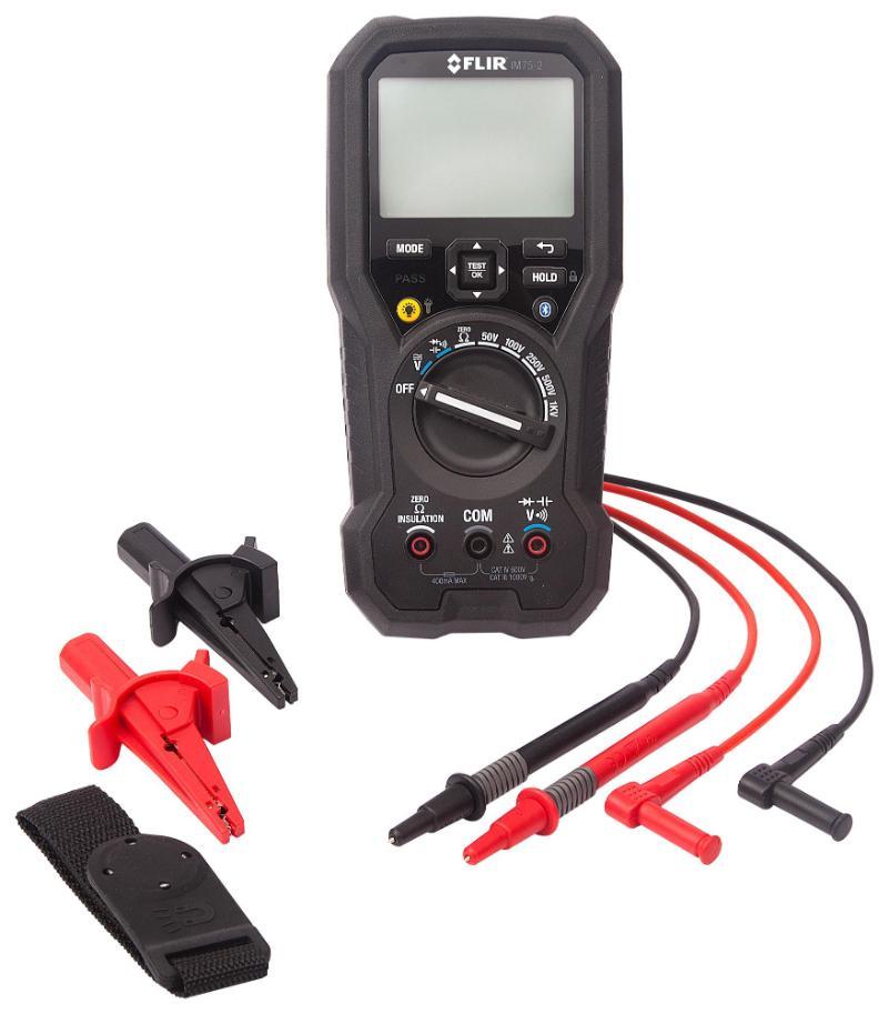 Insulation Tester & Digital Multimeter with METERLiNK, IP54 - FLIR IM7 ...