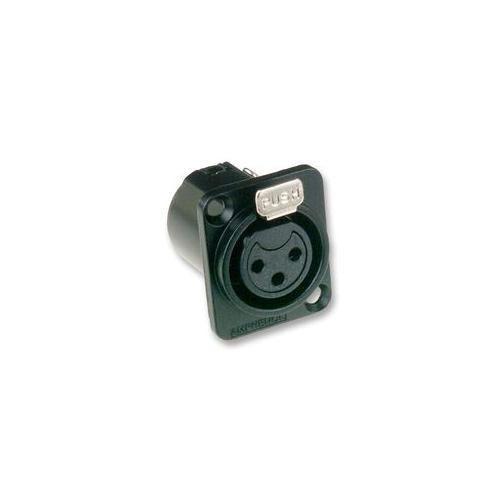 AMPHENOL - AC3FDZB - XLR SOCKET, 3P, PANEL, UNIFIED, BLK