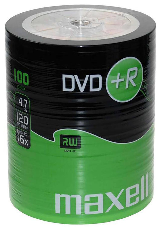 16x Speed DVD+R Blank DVDs, 100 Pack Shrink - 275737
