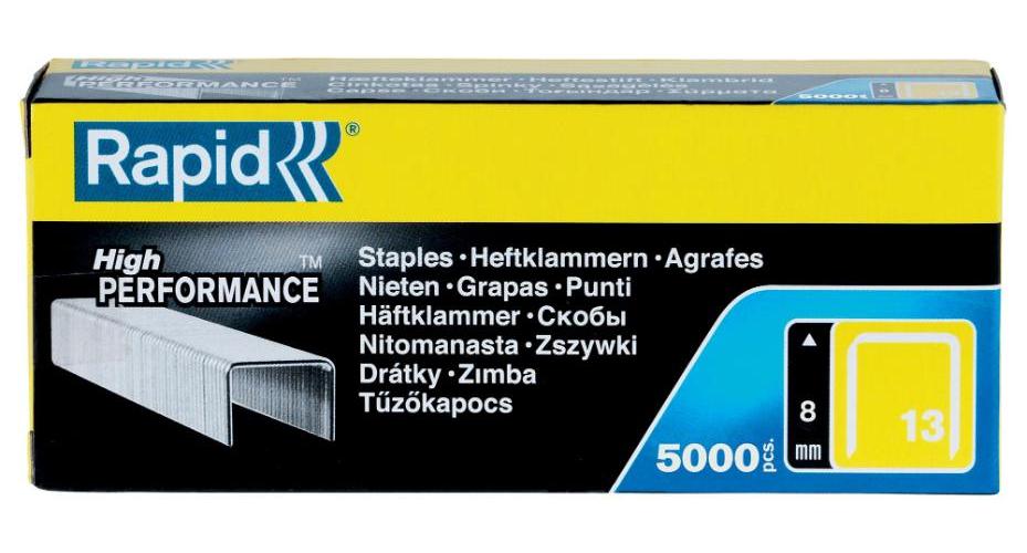 13/8mm Galvanised Finewire Staples for Textiles, 5000 Pack - 11835600