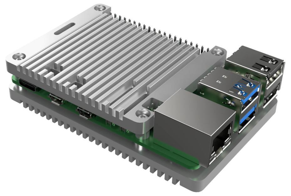 Raspberry Pi 5 CoolingPro Passive Cooling CNC Open Case, Silver - RP5 ...