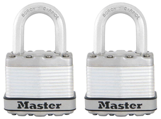 45mm Steel Heavy Duty Padlocks, 2 Pack - M1EURT