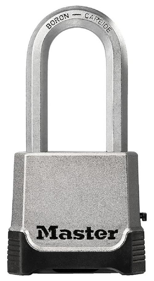 56mm Zinc Heavy Duty Combination Padlock with 51mm Long Shackle and Back-Up Key - M176EURDLH