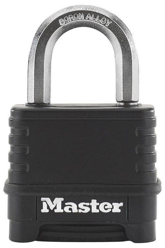 57mm Zinc Heavy Duty Combination Padlock, Black - M178EURD