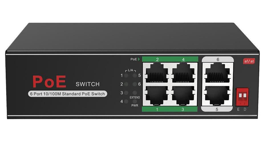 4-Port Ethernet Desktop PoE Switch - VSW4