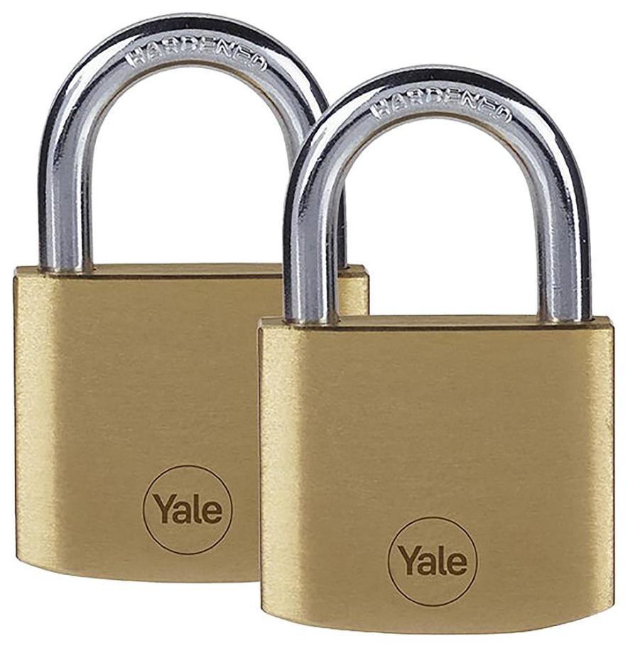 40mm Standard Security Brass Padlocks, 2 Pack - Y110B/40/122/2