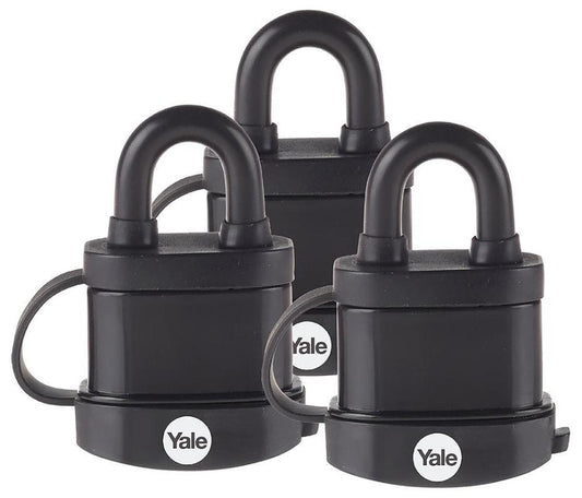 51mm High Security Weatherproof Padlock, 3 Pack - Y220B/51/118/3