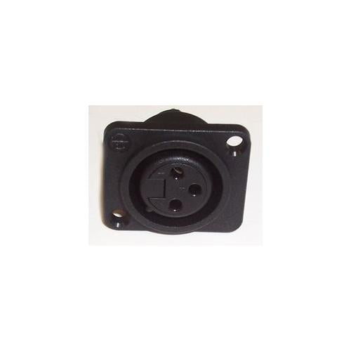 NEUTRIK - NC33FPP - XLR SOCKET, 3 POLE, CHASSIS, BLACK, UNIFIED