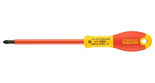 PZ2 x 125mm VDE Insulated Pozidriv Screwdriver - 0-65-419