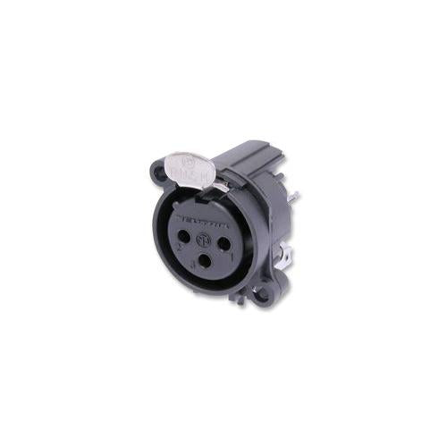 NEUTRIK - NC3FAAV1 - XLR SOCKET, 3P, PCB, VERT