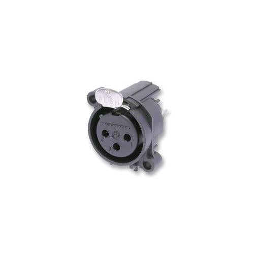 NEUTRIK - NC3FAAV2 - XLR SOCKET, 3P, PCB, VERT