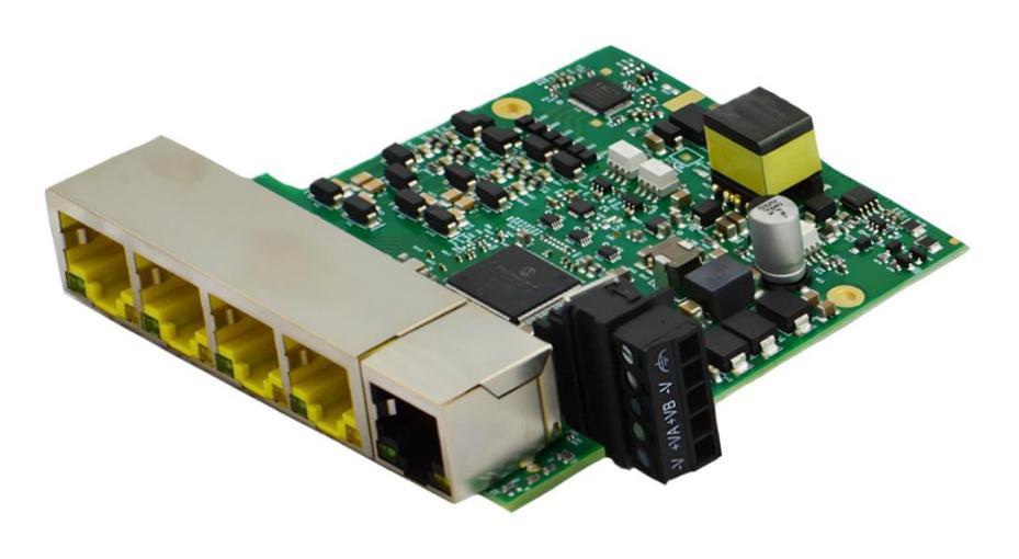 5 Port Industrial Unmanaged PoE+ Gigabit Ethernet Switch, Embedded - SW-135