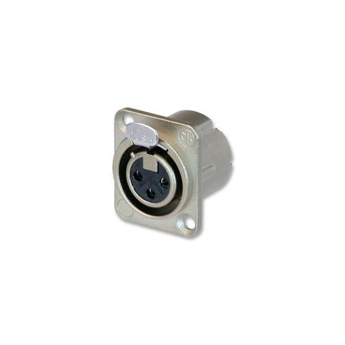NEUTRIK - NC3FD-LX-HA - XLR SOCKET, CHASSIS, CRIMP, 3P