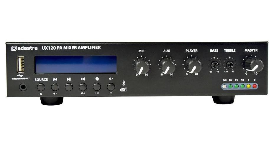 120W Compact 100V Mixer Amplifier - UX120