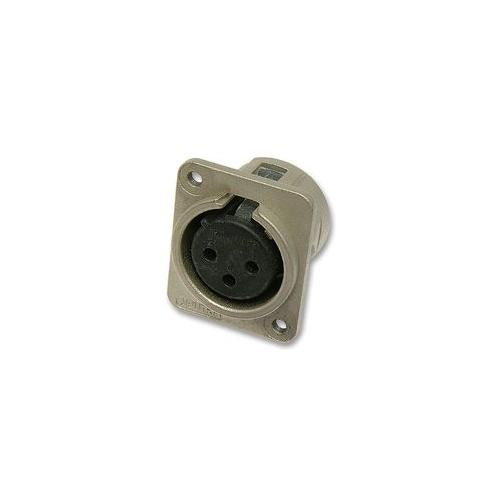 NEUTRIK - NC3FDM3L1 - XLR SOCKET, 3 POLE, CHASSIS, M3 FIXING, UNIFIED