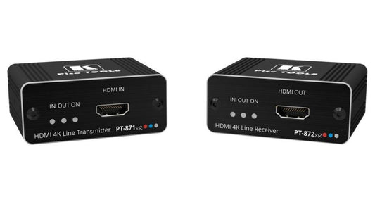 4K 60Hz HDR HDMI PoC Long-Reach DGKat 2.0 Extender, 60m - PT-871/2XR-KIT