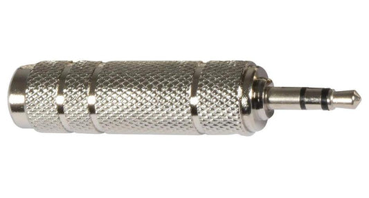 6.3mm Stereo Jack Socket to 3.5mm Stereo Jack Socket Adaptor - 759.013UK