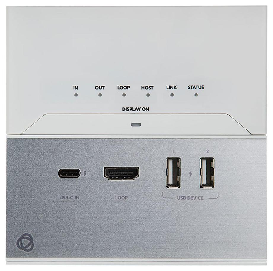 4K 60Hz 4:4:4 USB-C HDBaseT 3.0 Extended-Reach Wallplate Transmitter, White - EXT3-C-WP-XR-T/UK(W)