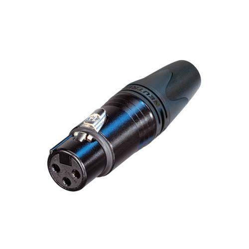 NEUTRIK - NC3FXX-14-BAG-D - XLR SOCKET, 3P, BLACK