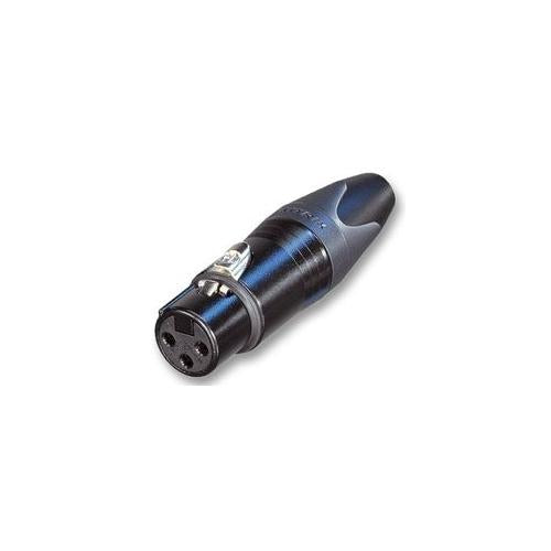 NEUTRIK - NC3FXX-B - SOCKET, XLR, IN-LINE, BLACK, GOLD