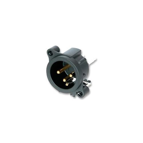 NEUTRIK - NC3MAAH - XLR PLUG, 3P, PCB, HORIZ