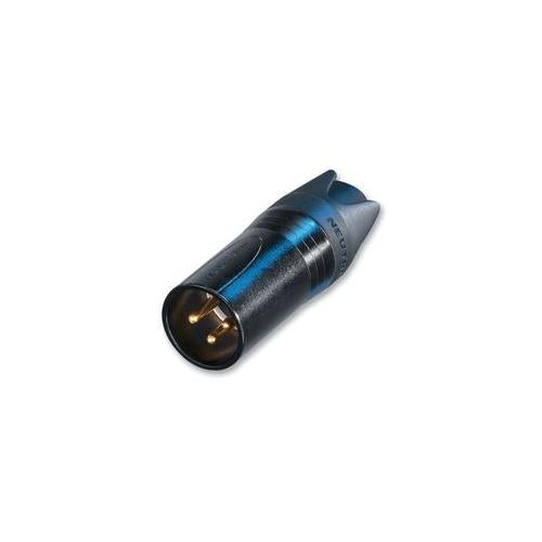 NEUTRIK - NC3MXX-14-B-D - XLR PLUG, 3P, BLACK/GOLD