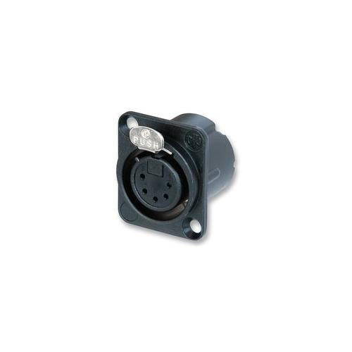 NEUTRIK - NC5FD-LX-BAG - XLR SOCKET, 5P, CHASSIS, BLACK