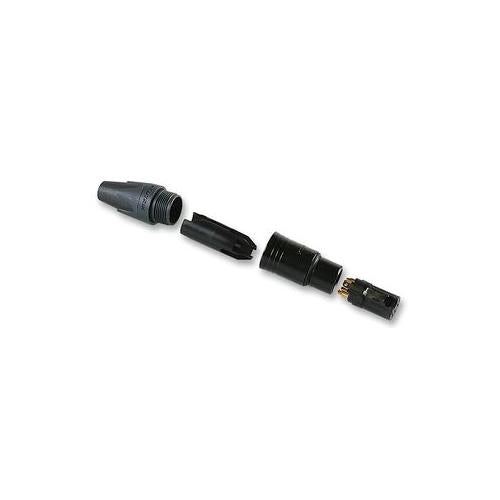 NEUTRIK - NC5FXX-B - XLR SOCKET, 5 POLE, IN-LINE, BLACK/GOLD