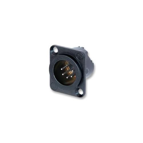 NEUTRIK - NC5MD-LX-BAG - XLR PLUG, 5P, CHASSIS, BLACK