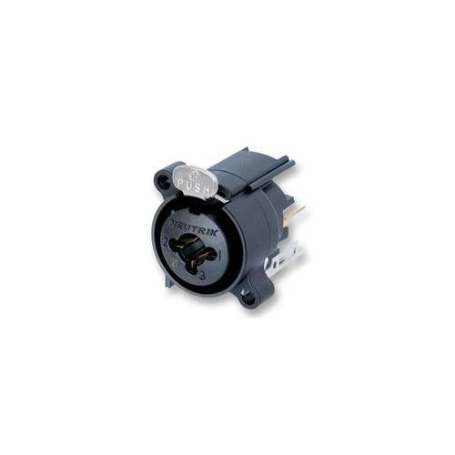 NEUTRIK - NCJ6FA-V - COMBO SOCKET + LATCH, 3P, VERTICAL
