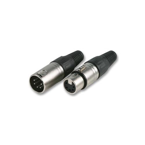 PRO SIGNAL - PSG01319 - XLR PLUG, 5PIN, BLACK