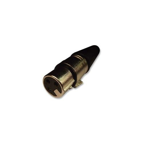PRO SIGNAL - PSG01324 - XLR SOCKET, 3PIN, BLACK