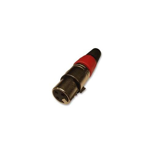 PRO SIGNAL - PSG01325 - XLR SOCKET, 3PIN, RED